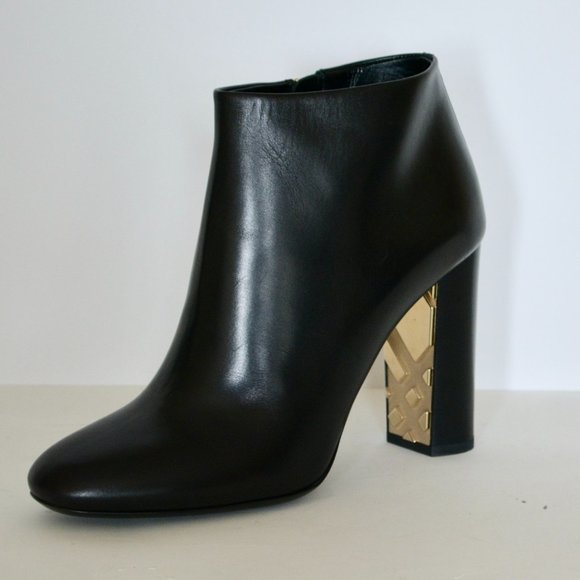 NWT AUTHENTIC BURBERRY KENNARD LEATHER ANKLE BOOTS US 8.5 EU 38.5 - Picture 1 of 10